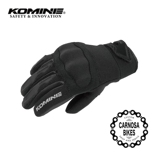 【KOMINE】RGK-006 Protect Kids Mesh Gloves [ライドメッシュグローブ-アレシアプロテクトキッズメッシュグローブ] Black キッズ用