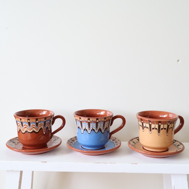 Troyan Pottery カップ＆ソーサー