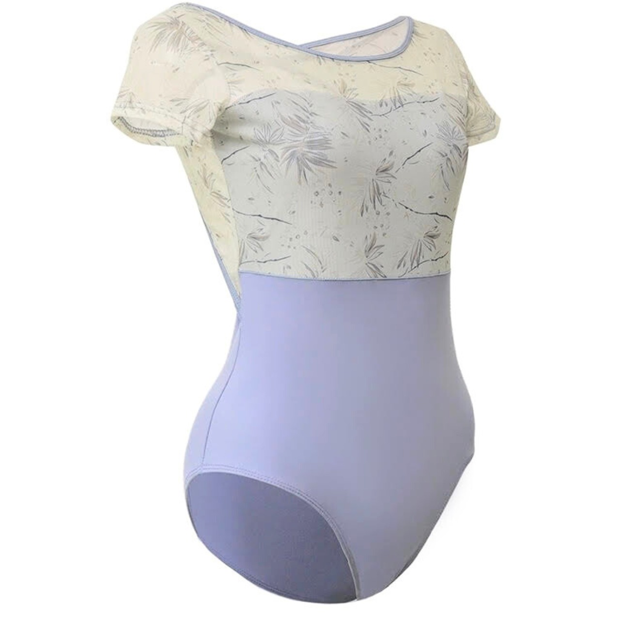 フローラルアート ショートスリーブレオタード 4色展開 L1322