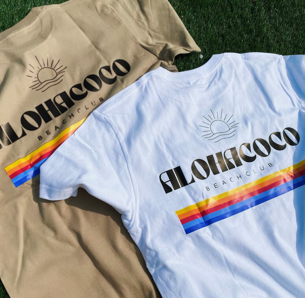 ALOHACOCO Rainbow sun TEE