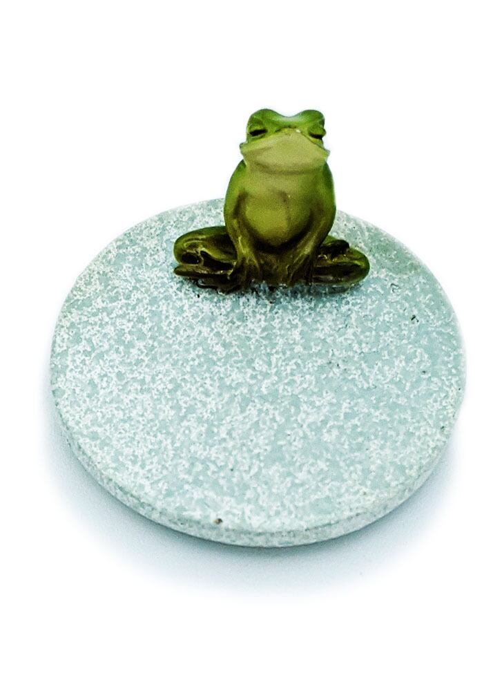 カエルオブジェ 急須蛙 ふた座り | caeru