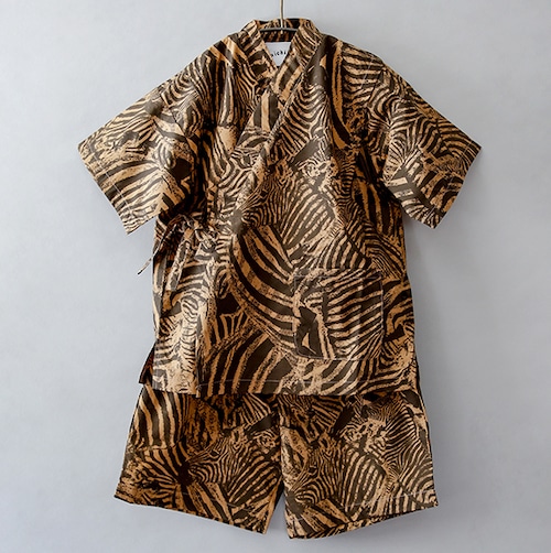 Real zebra TEX Jinbei  / kidsL(115-130) /  Dark Mocha