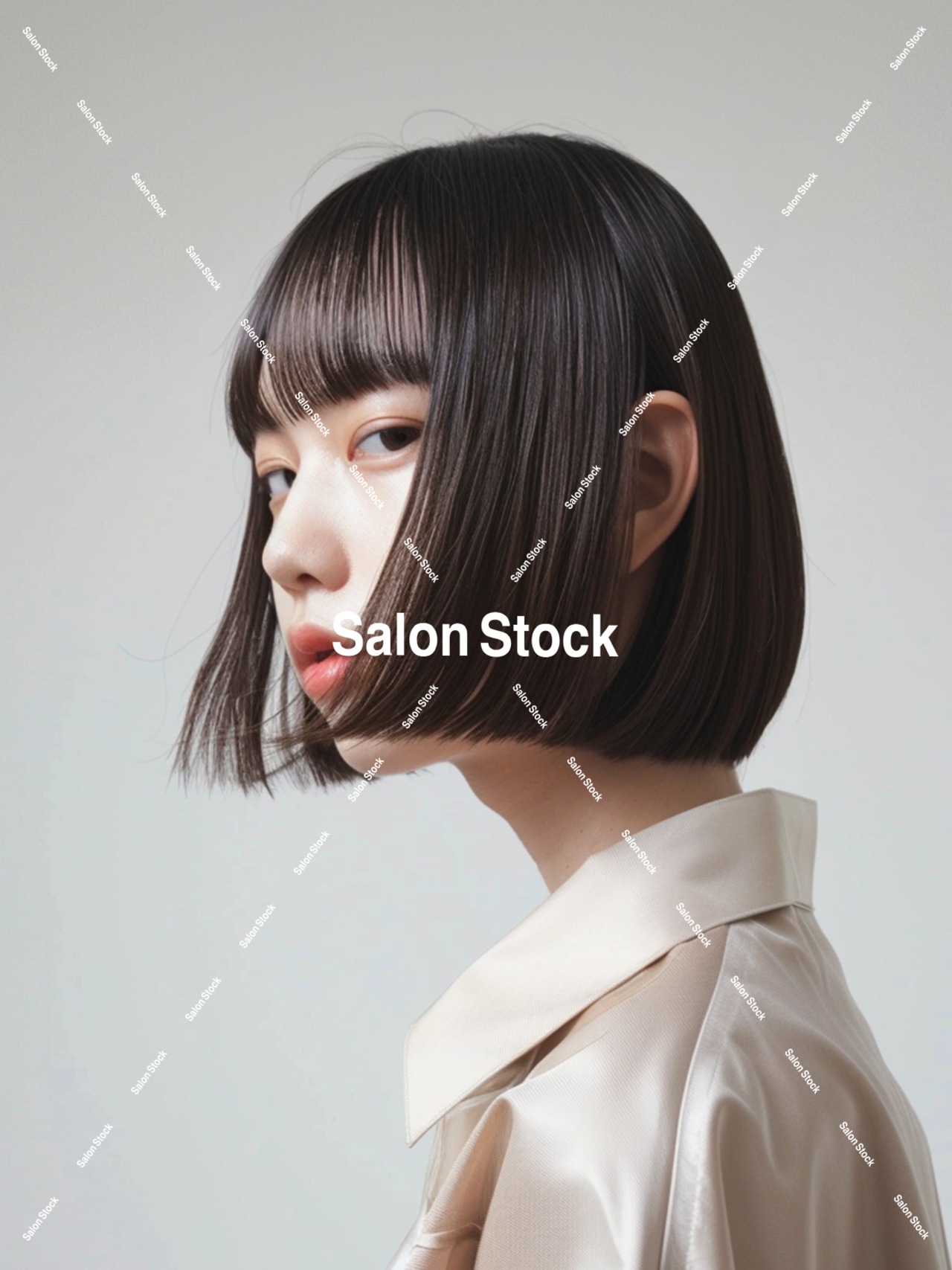 【レディース】ワイドバングショートボブ