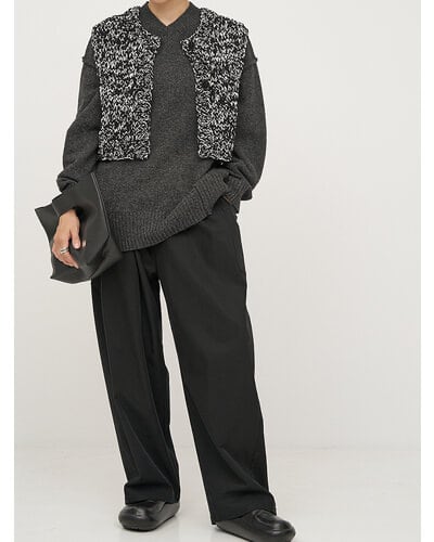 【YENN】[Y254-91118] WASHABLE WOOL VN PO