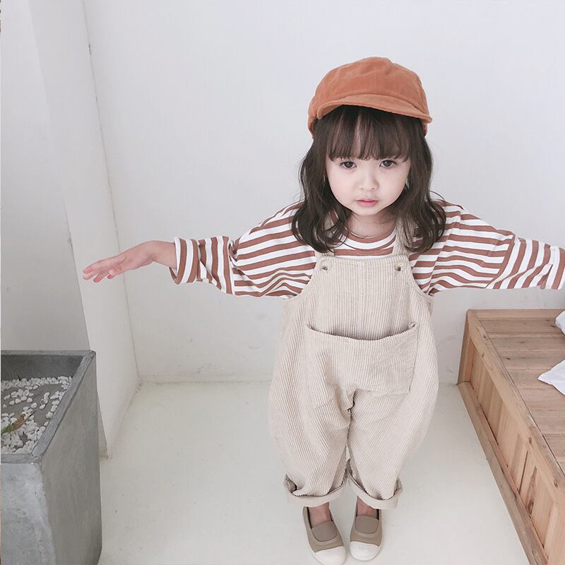 韓国子供服 bella kokokids コーデュロイ サロペット ドット