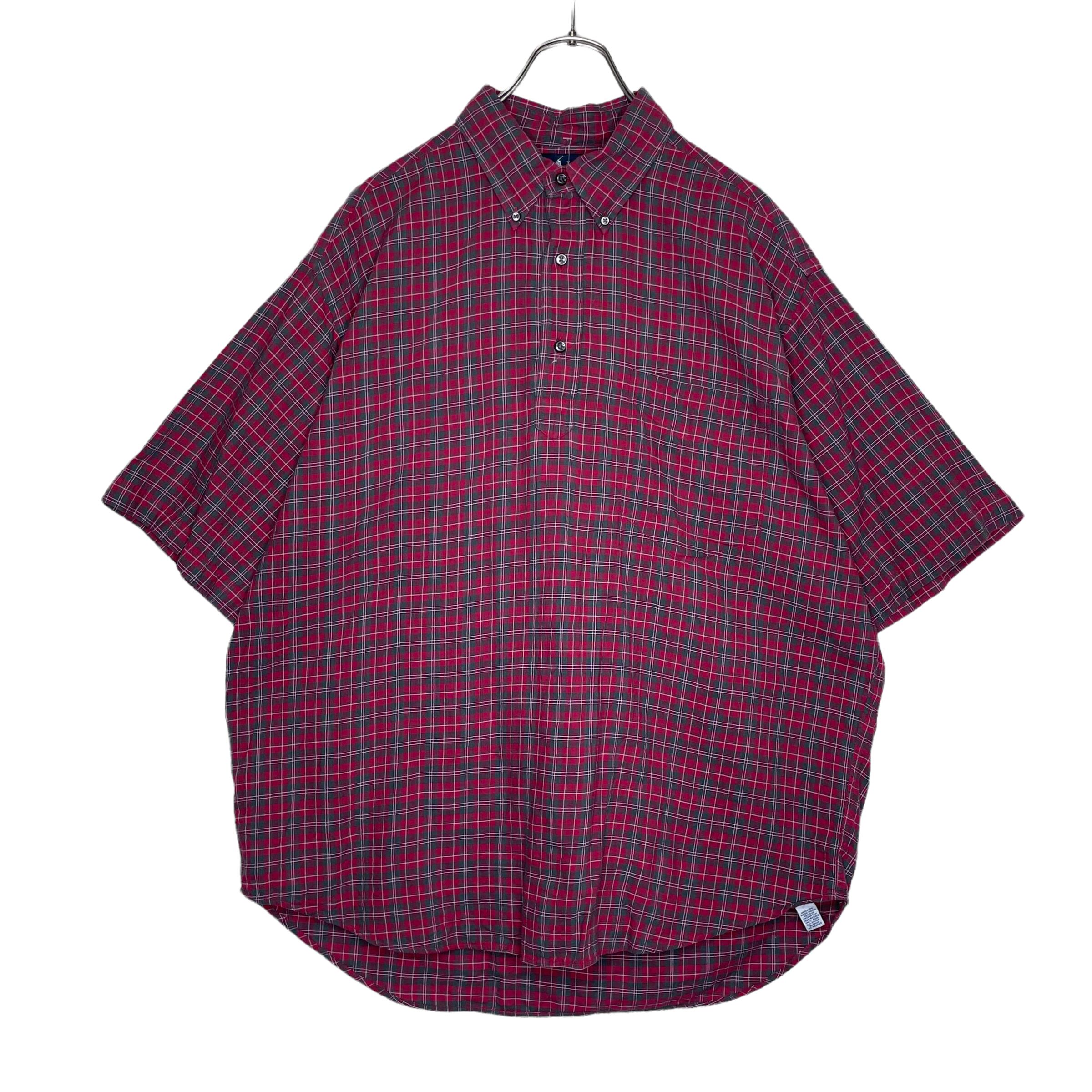 プルオーバー】POLO RALPH LAUREN 半袖シャツ L（XL相当）チェック柄 