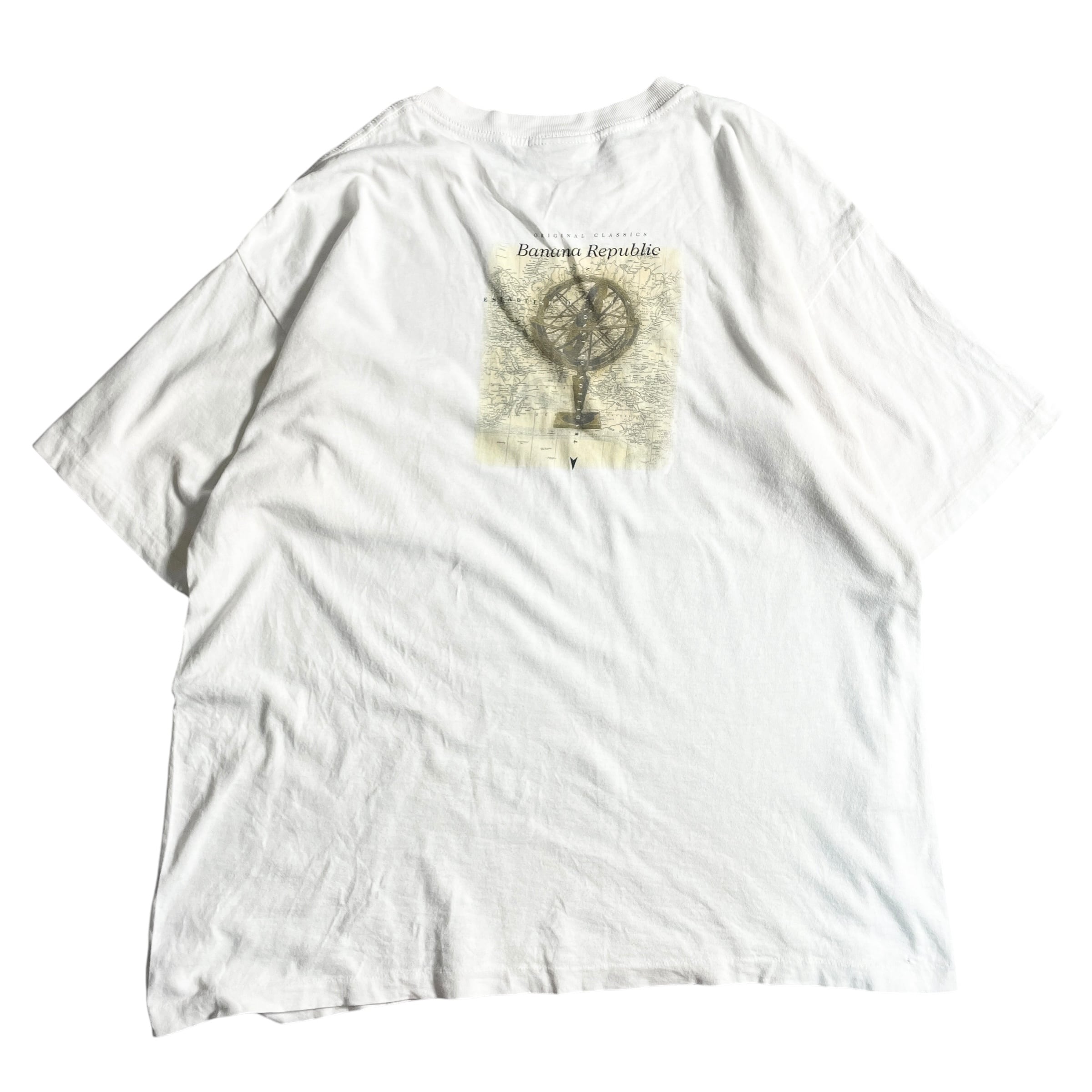 90s USA製 Banana Republic バナリパ 天球儀T-shirt