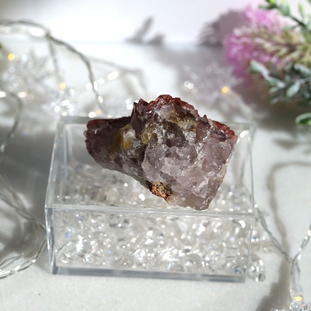 【陰陽を統合し、現実を一気に動かす変容の結晶】 アメトリン・レッドキャップス クラスター G4_2