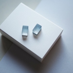 ore / ブルーグレー・ピアスor イヤリング