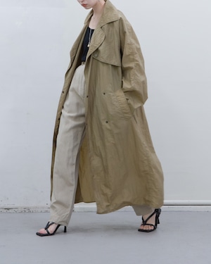 1980s ramowear - nylon wide coat