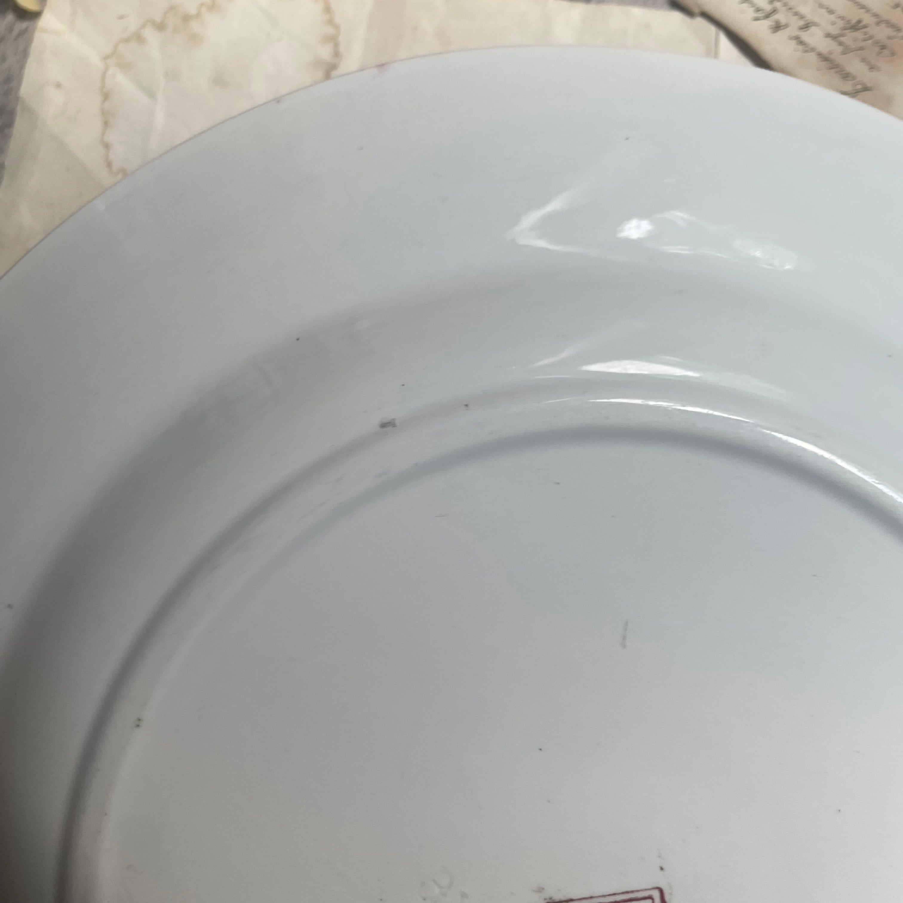 Sarreguemines（サルグミンヌ）サービスプレート 大皿 Fontanges フランス アンティークプレート