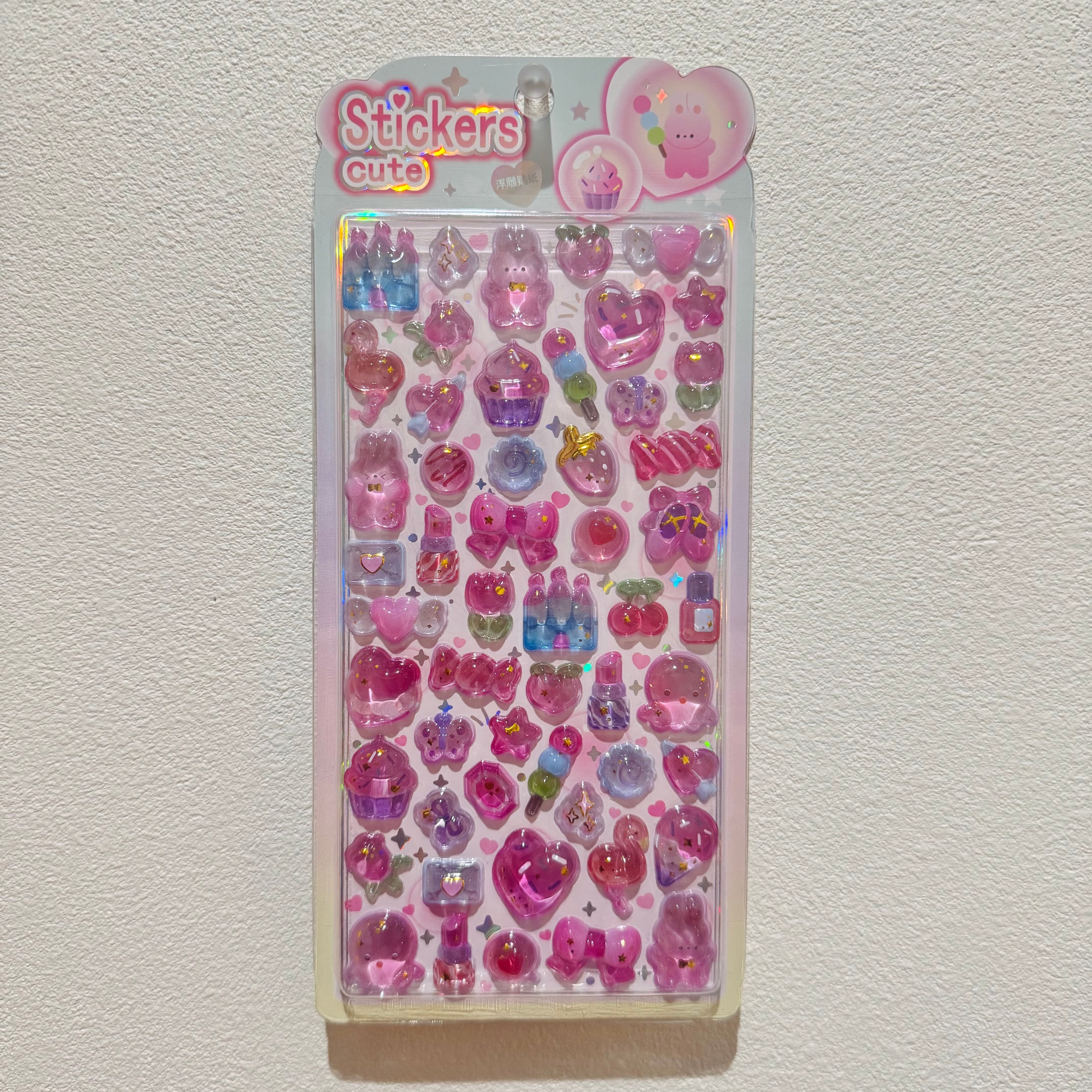 ぷっくりシール ピンク 09 ぷっくりシール ピンク | candybox
