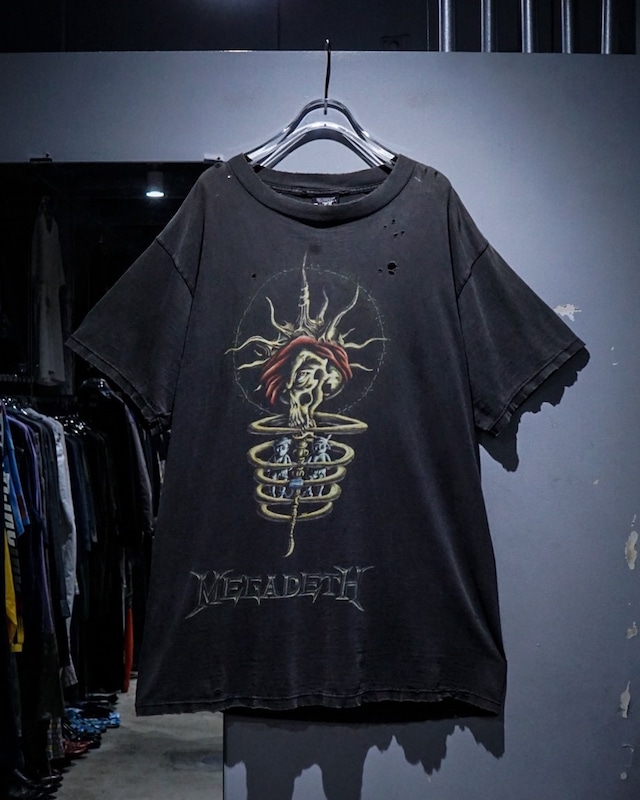 【add (C) vintage】"MEGADETH" "Youthanasia" Tour 90's Vintage T-Shirt