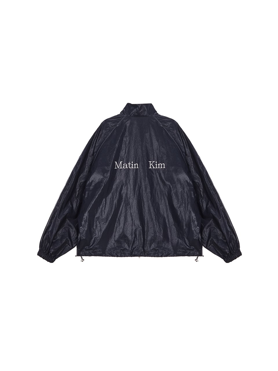 Matin Kim] MATIN KIM LOGO COATING JUMPER IN NAVY 正規品 韓国 ...