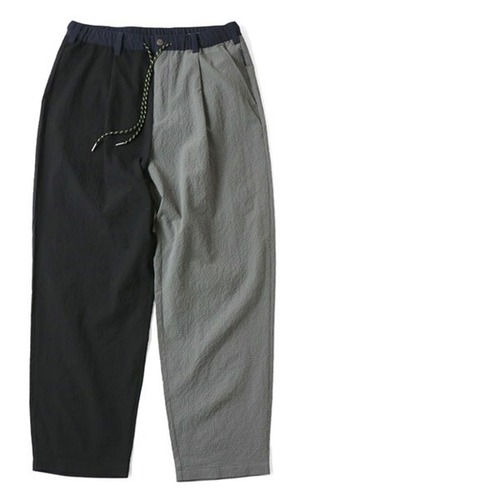 gym master ジムマスター UL シアサッカー ロングパンツ G333733 <ブラック×グレーCRZ(90)> メンズ レディース パンツ メンズ 薄手 ゆったり