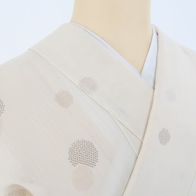新品 夏着物 水玉 正絹 仕付糸付“涼を奏で大人のかわいいを運ぶ 新品 夏着物 水玉 正絹 仕付糸付“涼を奏で大人のかわいいを運ぶ