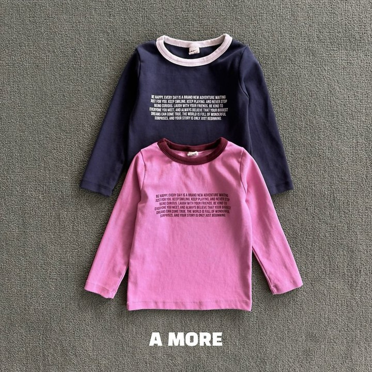 【取寄】A MORE ビーハッピーTシャツ｜秋服｜韓国子供服｜26/AT