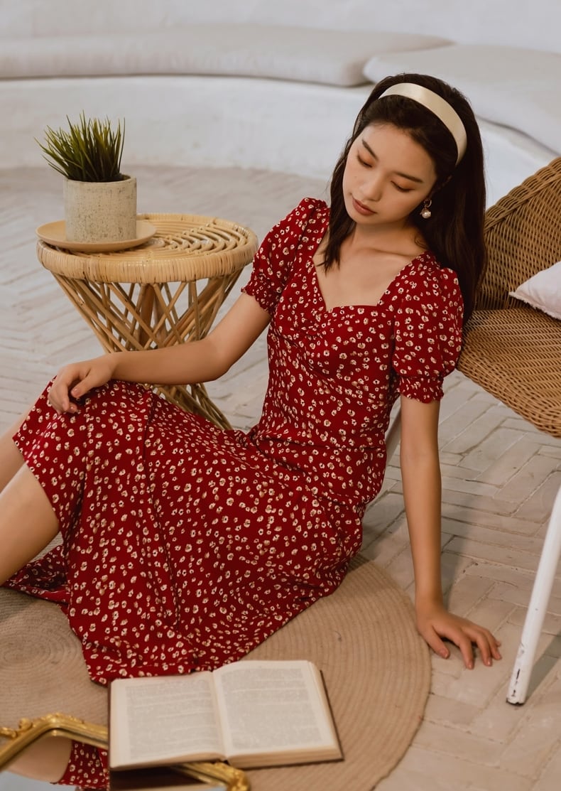 送料無料】 ワンピース ドレス 半袖 ミニ ミニ丈 レディース 花柄