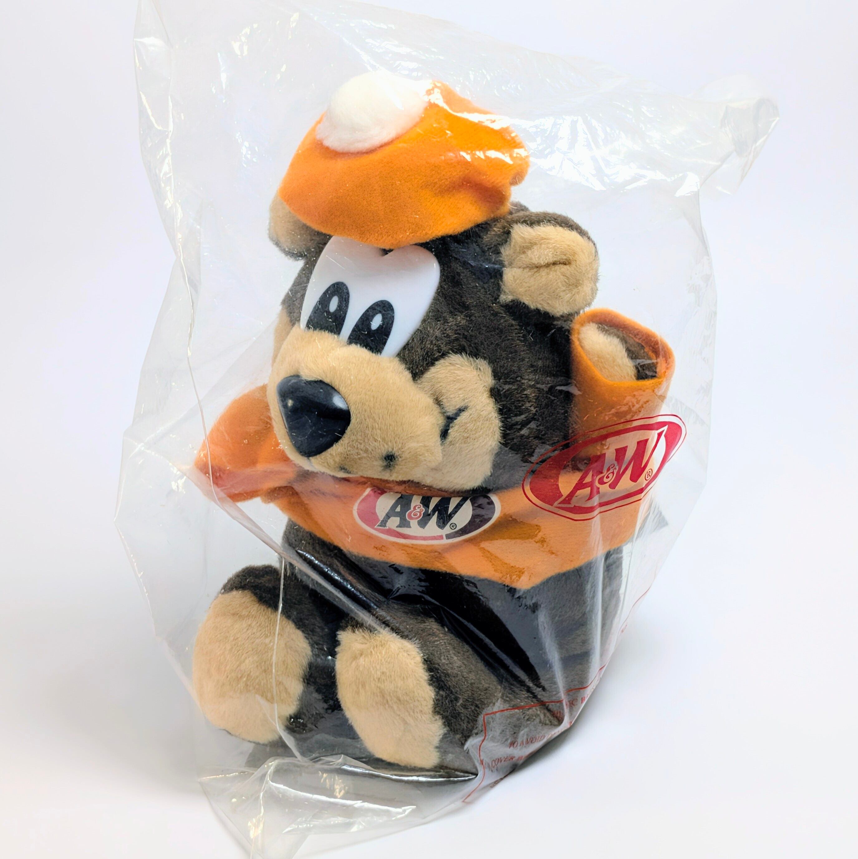 ☆DEADSTOCK / VINTAGE90'☆【 A&W（エンダー）ルーティ ベアー 】プラッシュトイ / ぬいぐるみ 〚アメリカン雑貨 アメトイ〛
