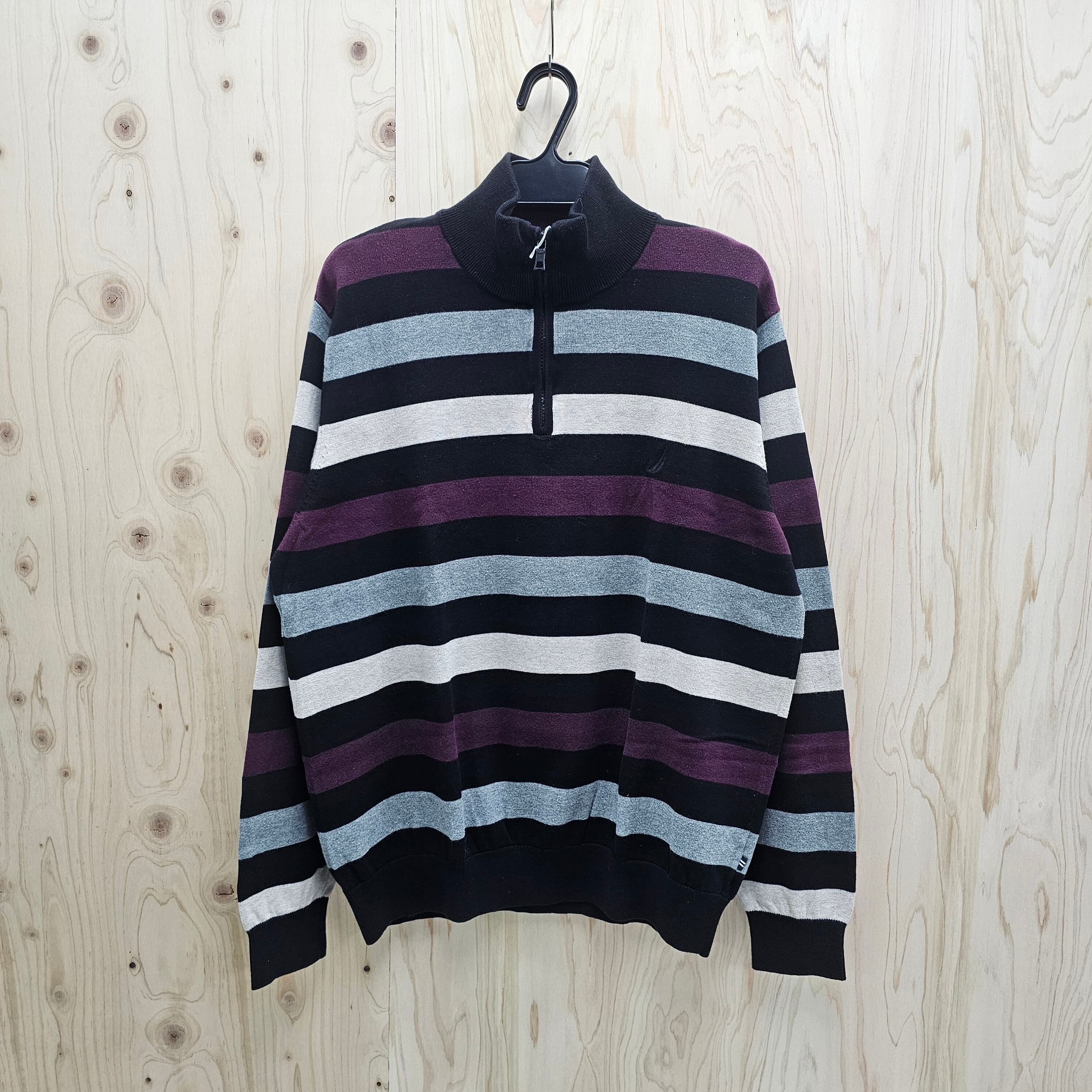 NAUTICA (アメリカ古着) 』コットンニットハーフジップ | KIRAKU