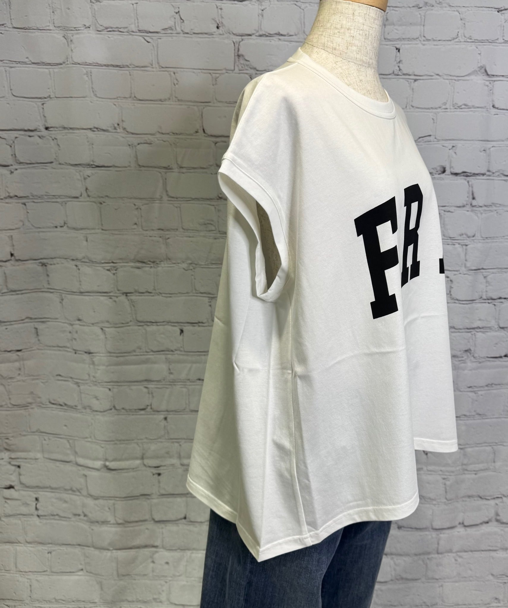 MARGAUX VINTAGE マルゴーヴィンテージ FRA ノースリーブlogo-TEE CT