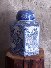 中国製造/ヴィンテージ客家 パステル壺