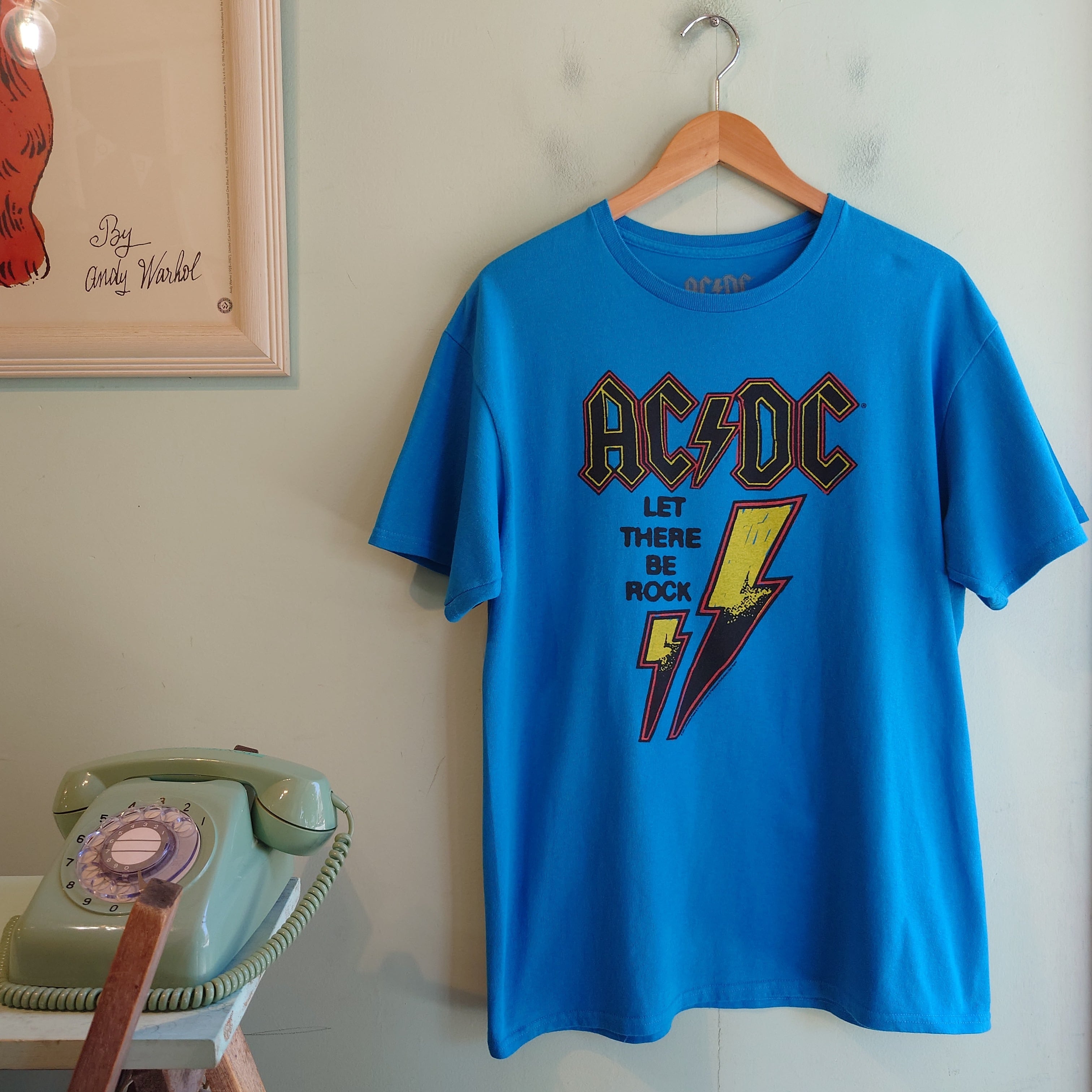 AC/DC Let There Be Rock レアカラー バンドTシャツ グラフィックT