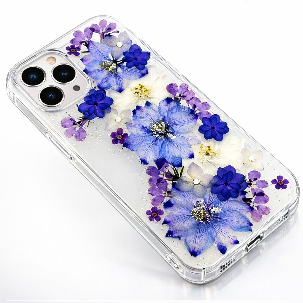 ほぼ全機種対応スマホケース】押し花スマホケース NO.600 押し花