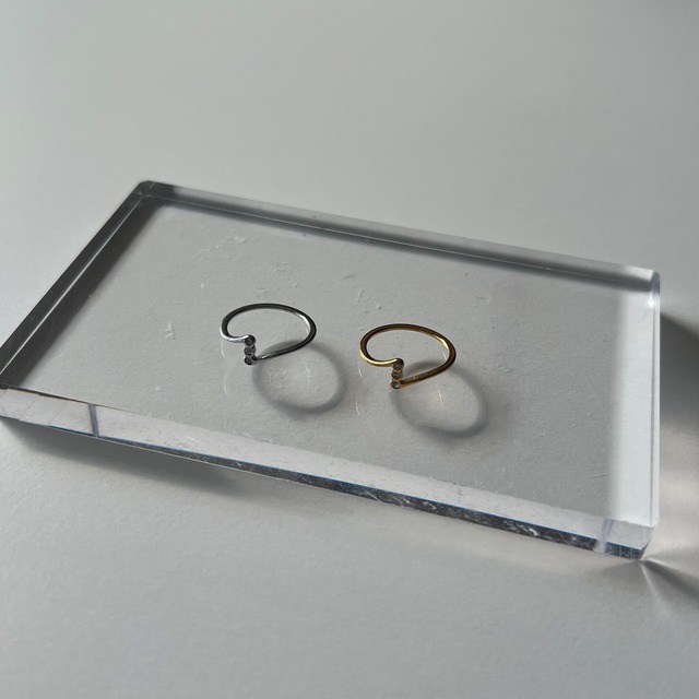 slim stone ring
