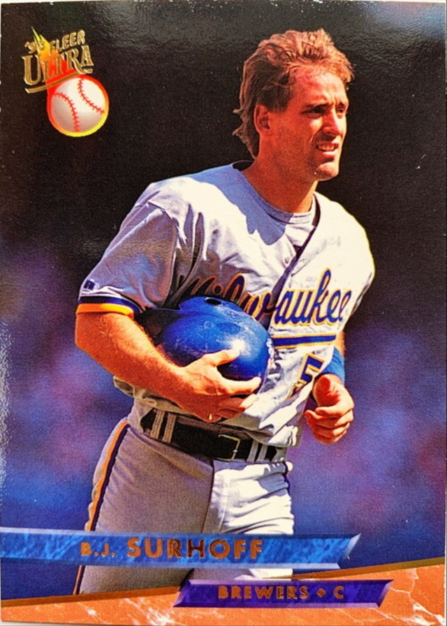 MLBカード 93FLEER B.J.Surhoff #224 BREWERS