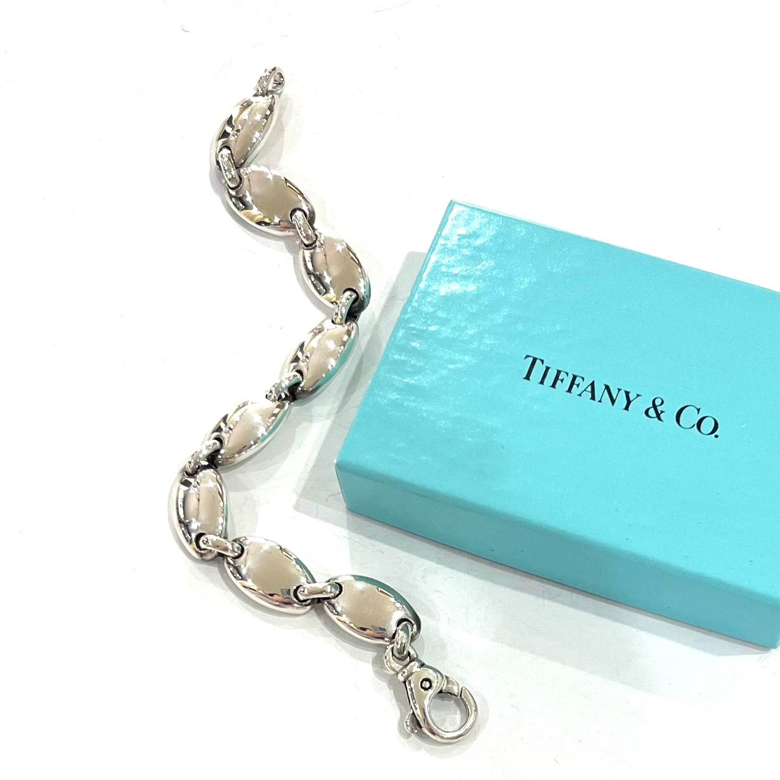 TIFFANY&CO. 】2368 ぷっくりペブルリンク オーバルリンク