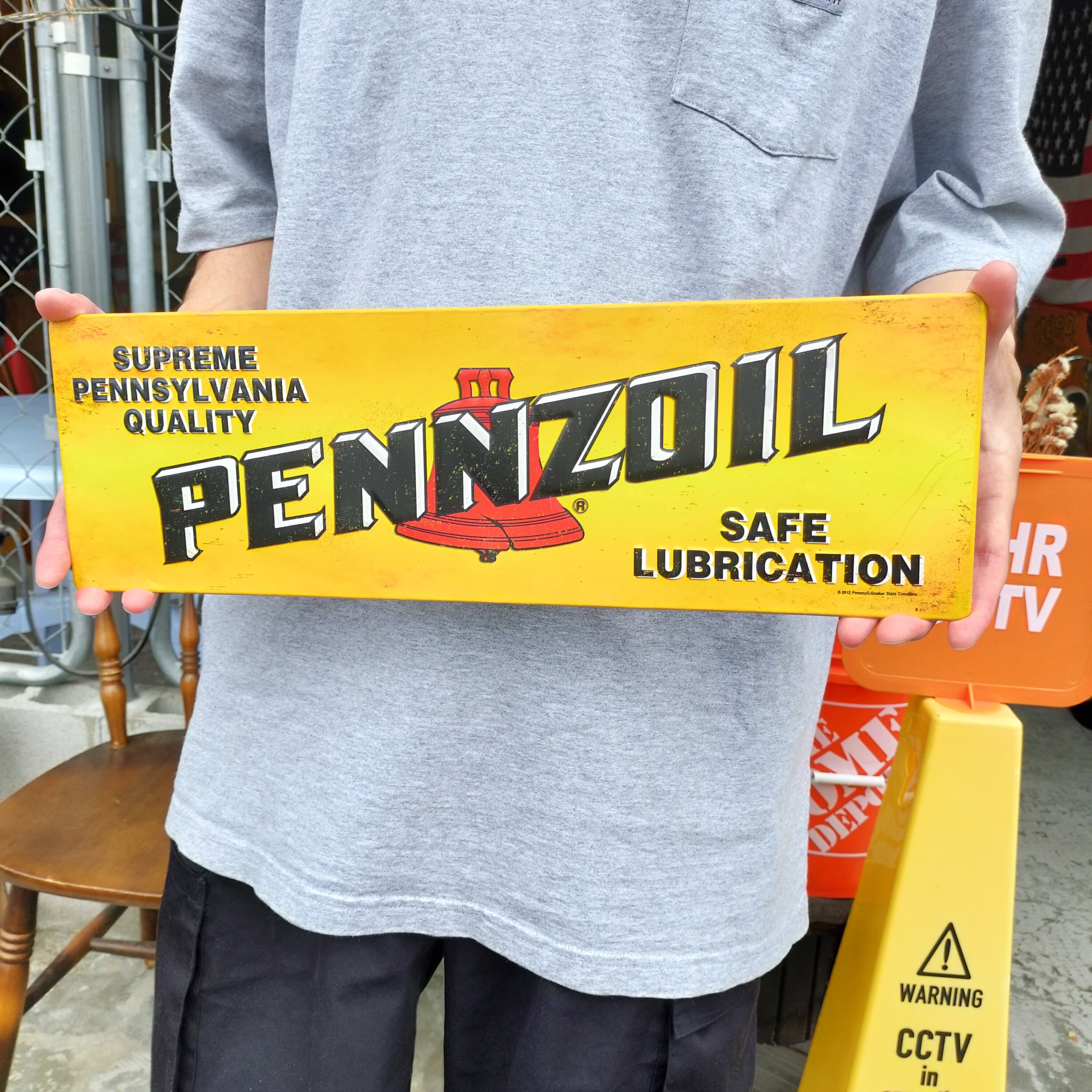 USアドバタイジングサイン◇ペンズオイル ロング◇ダイナー ブリキ看板