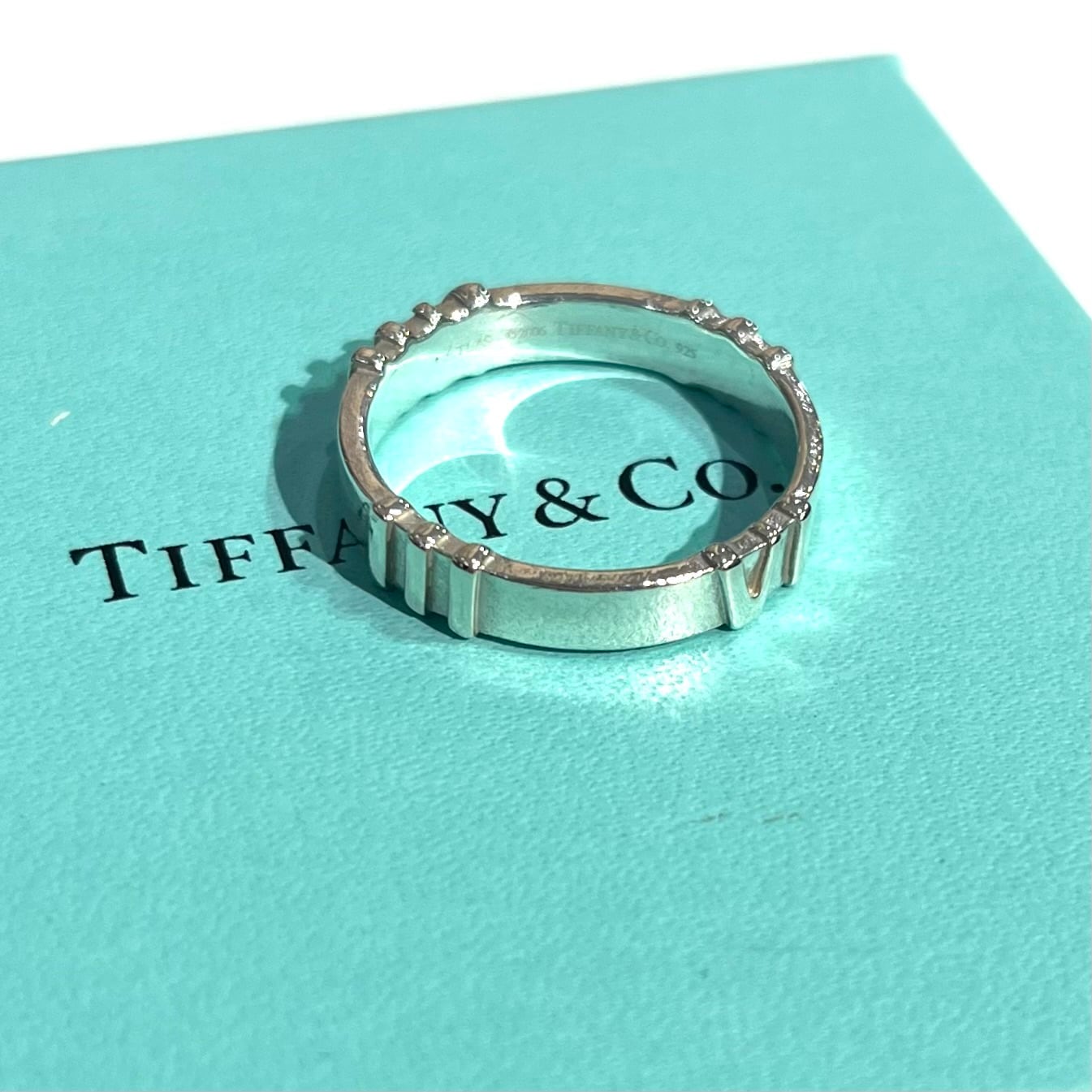 TIFFANY&CO.】2054 アトラスリング指輪 2006年限定／22号 シルバー925