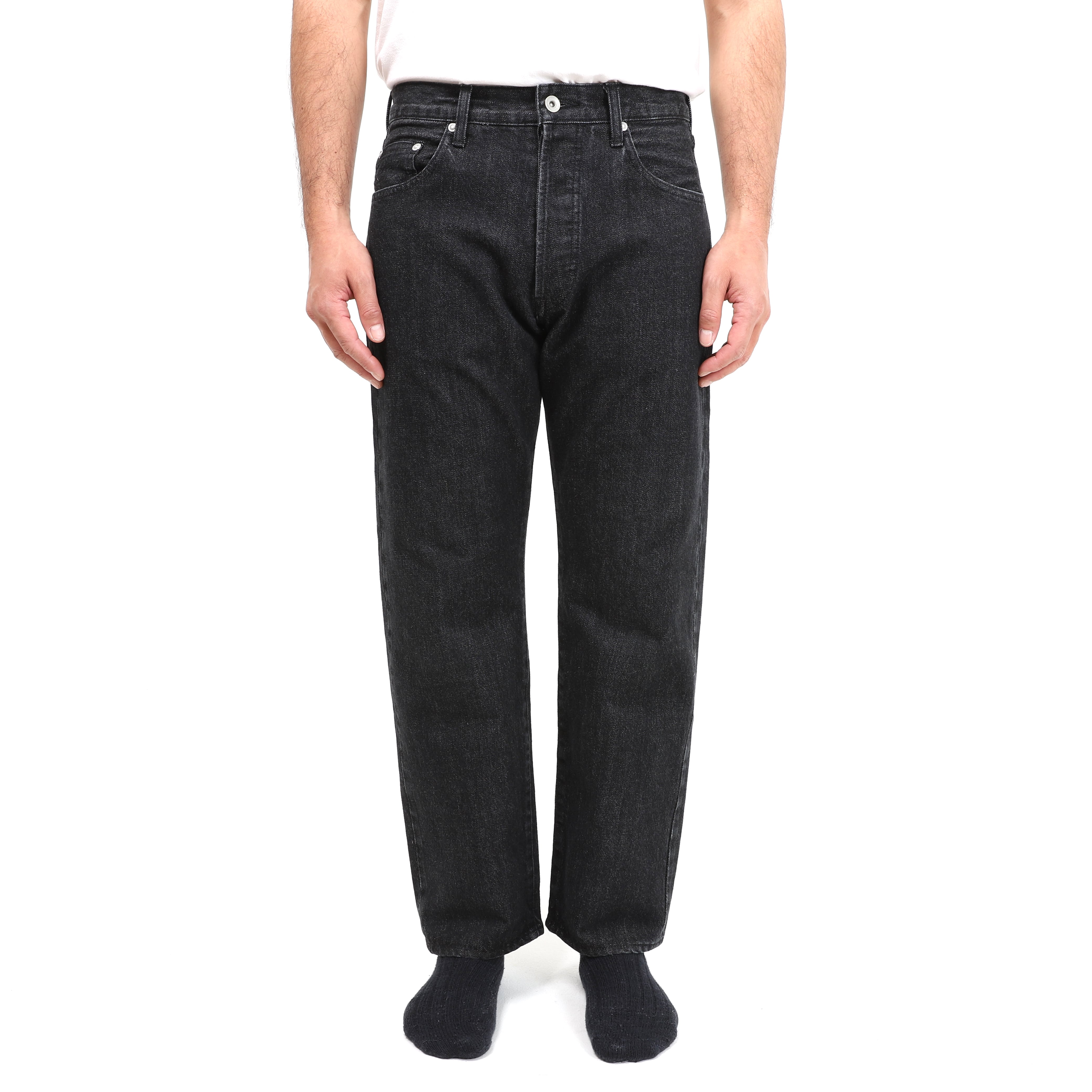 Japan Black Washed Denim Pants