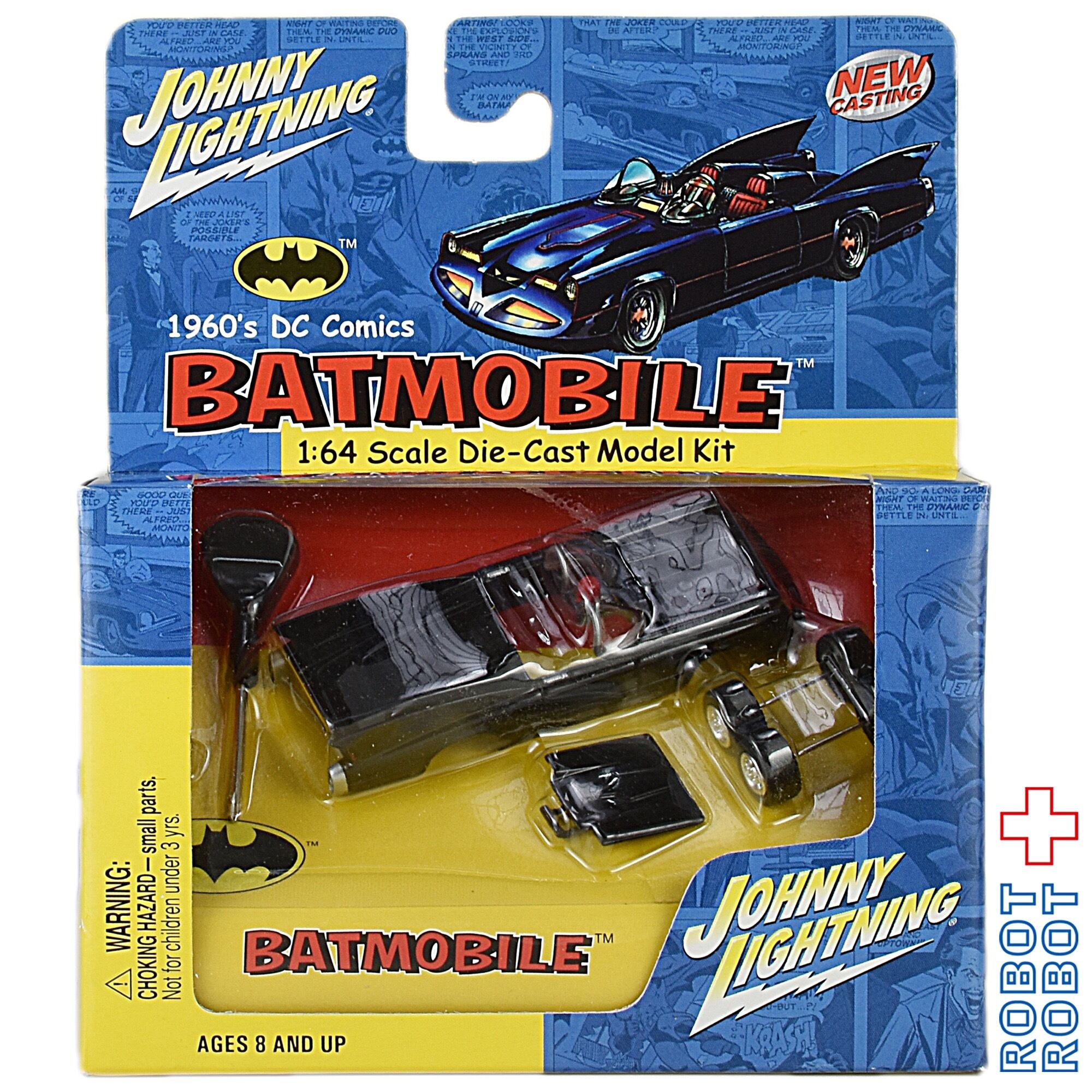 バットモービルダイキャストモデルキット ジョニーライトニング 2台セット ジョニーライトニング 1/64 バットモービル DCコミックス 1960 ダイ