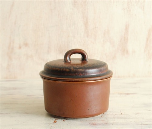 ARABIA アラビア ルスカ シュガーポット Ruska 北欧食器 フィンランド 陶器 北欧 ヴィンテージ アンティーク it1095