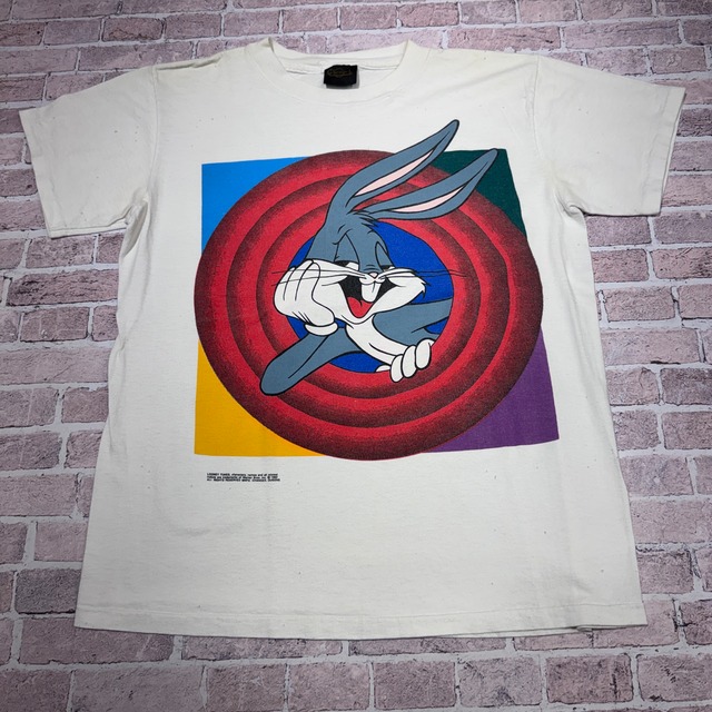 Ⓚ1990s LOONY TUNES BUGS BUNNY SQUARE T-SHIRT