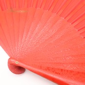 フラメンコ 小物 Abanico Español 34cm アバニコ レッド系 ブラック系 扇子 せんす 赤 黒 レース 柄 模様 小道具 ダンス小物 練習 レッスン 舞台 発表会 イベント ダンス ステージ フラメンコ小物 明るい 鮮やか 目立つ 華やか おしゃれ かわいい