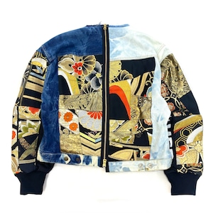 【sleevekimonojk52】着物デニムジャケットSLEEVE  KIMONO DENIM JACKET