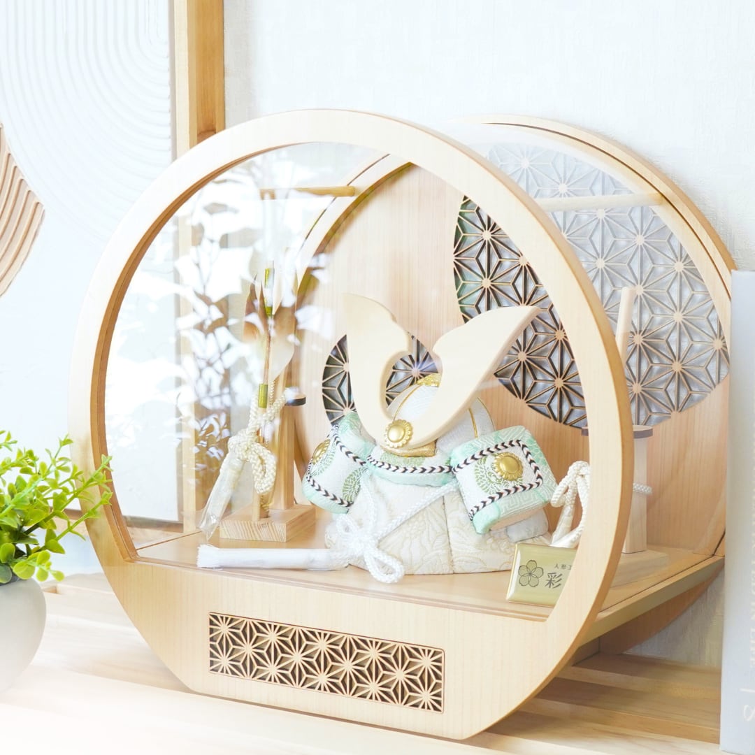 若葉 -wakaba- 木目込み五月人形〈小〉