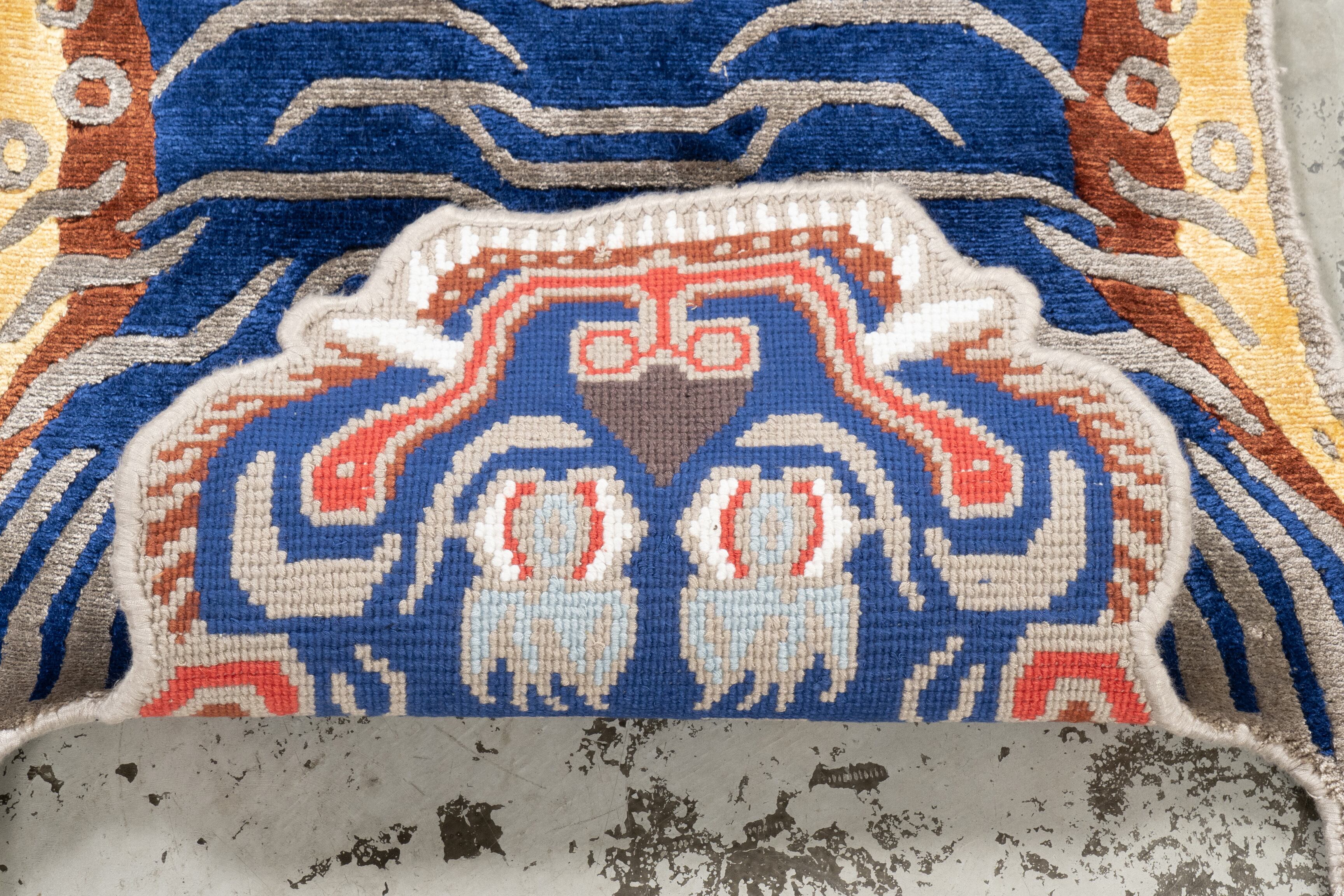 Tibetan Tiger Rug 《Sサイズ•シルク184》チベタンタイガーラグ
