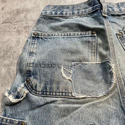 USA生地製 デニム ダブルニー Carhartt B73 DST 31×30 詳細写真17