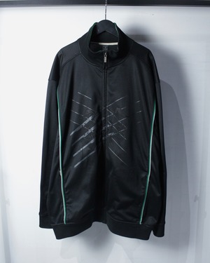 【Caka BLACK】"Sean John" Embroidery × Print Design Loose Track Jacket
