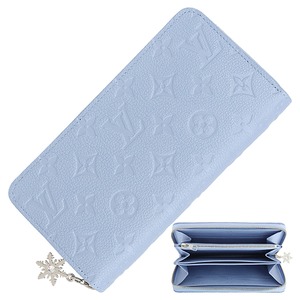 New LOUIS VUITTON ルイヴィトン ジッピーウォレット モノグラムアンプラント ブルーフロスト 雪の結晶 スノーフレーク 長財布 ウォレット サイフ 新品