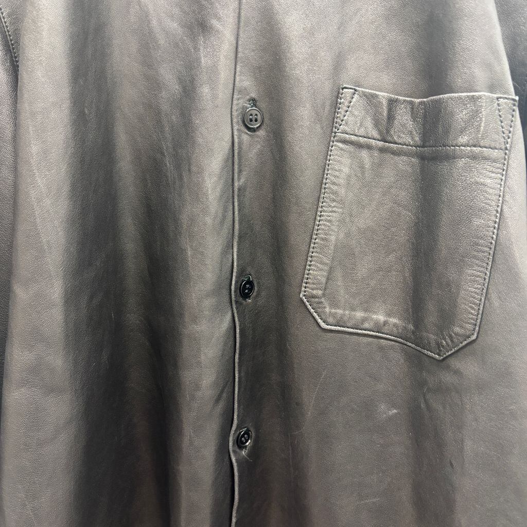 agnes b. hoome アニエスベーオム 90s Lamb Leather Shirt レザー