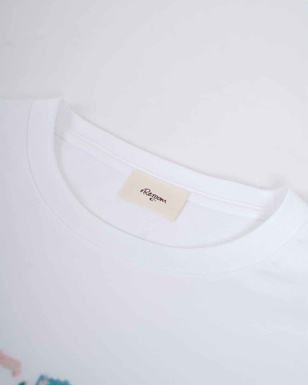 【#Re:room】MULTI COLOR LOGO EMBROIDERY T-SHIRTS［REC902］
