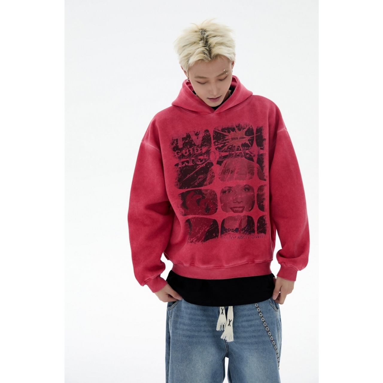 VINTAGE ストリート TV GUIDE パーカー T1879