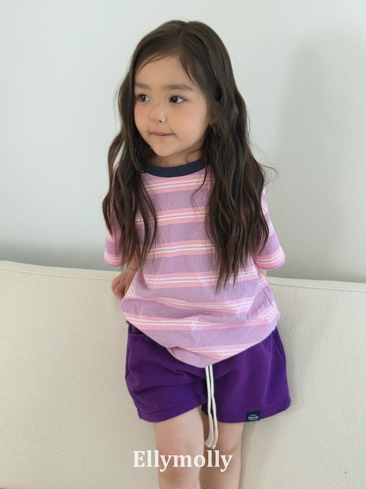 [ELLYMOLLY] Washed ST Boxy Tee (13/15/17/19) / [엘리몰리] 워시드ST박스티 (13/15/17/19)