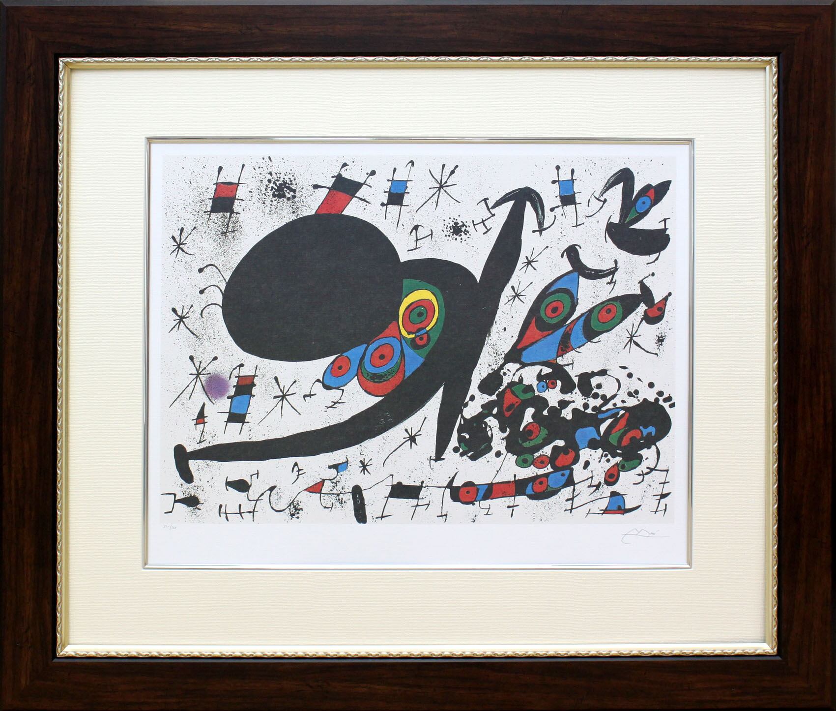 リン松岡 「女形と弟子」リトグラフ 直筆サイン・エディション・作品  