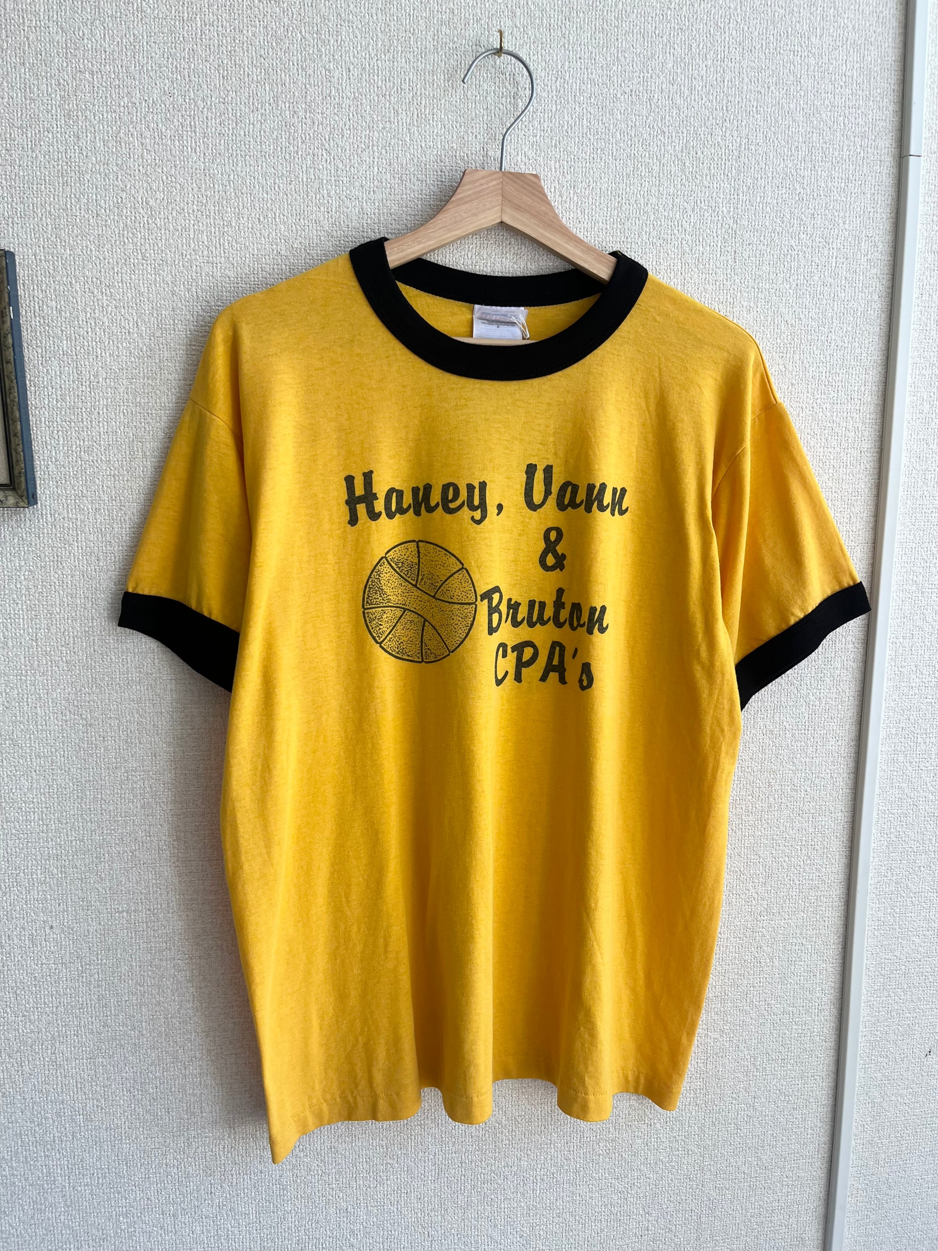 古着 90'S Hanes リンガーT "Haney,Uann&Bruton"
